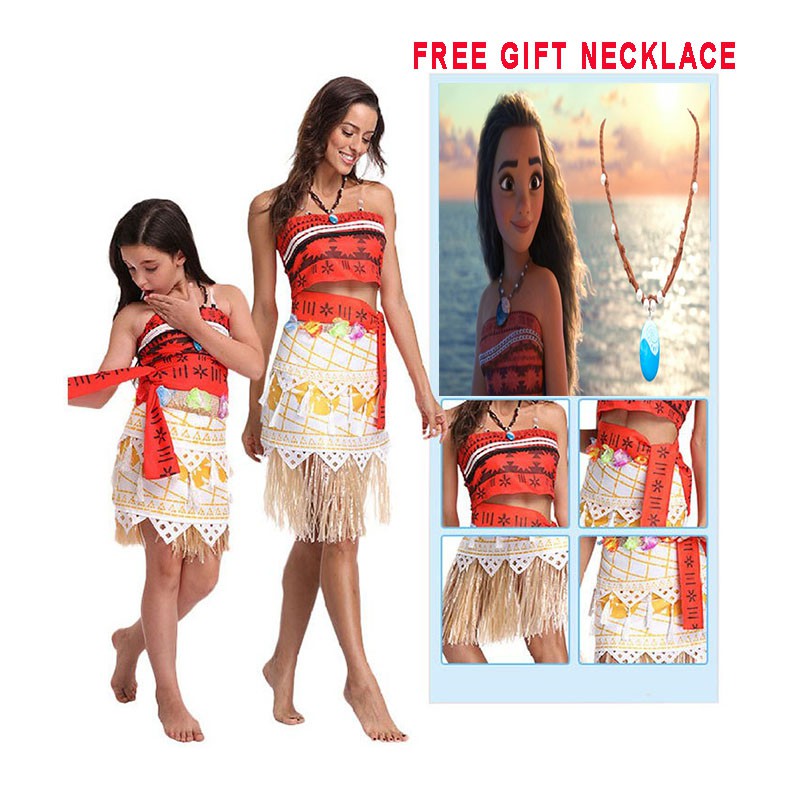 Moana Costume Disney Moana Dress Moana Outfit Girls Toddler Adult Moana  Cosplay Moana Princess Dress up Princess Halloween Costume 