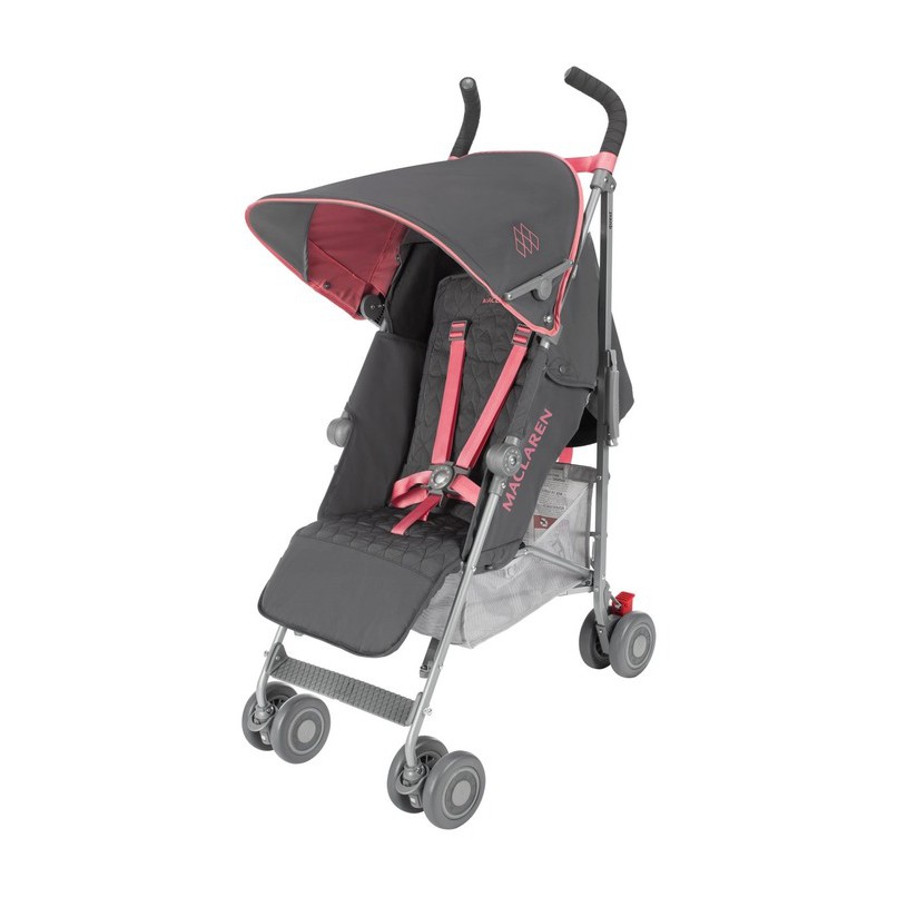 Maclaren quest stroller on sale pink and grey