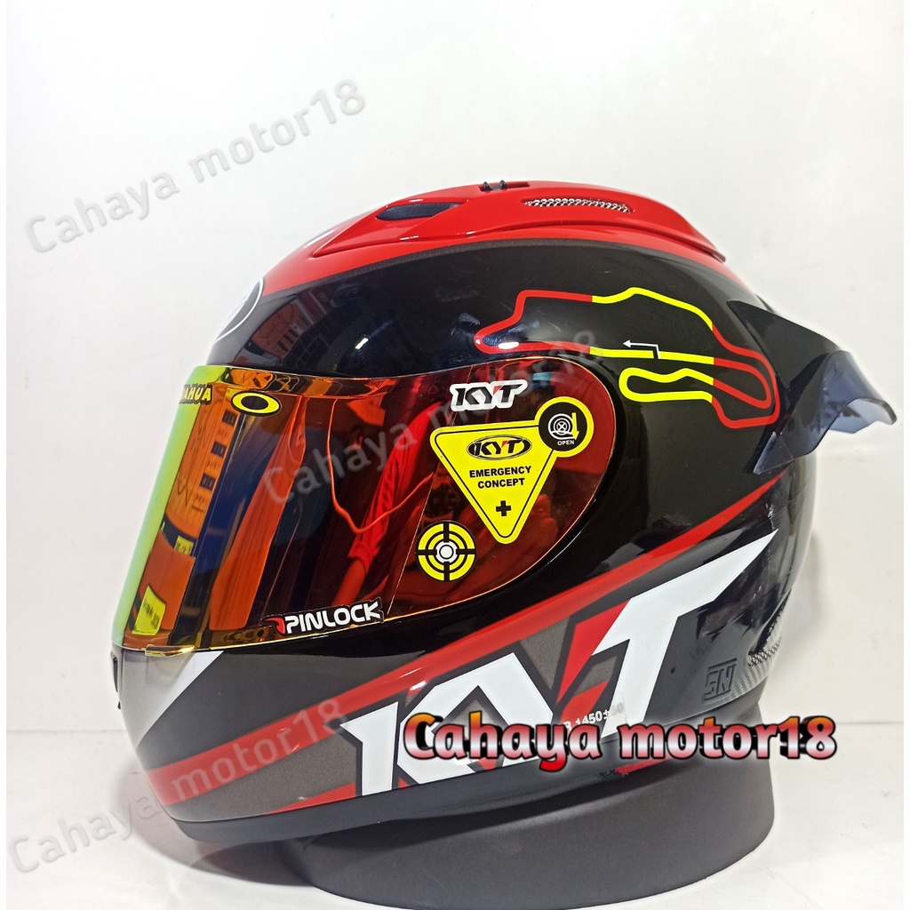 Helmet KYT RC7 RC SEVEN 15 SPAIN BLACK Handsome Package Spanish