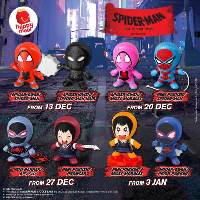 MCDonald s Toys Happy Meal Spider Man Toys Shopee Malaysia