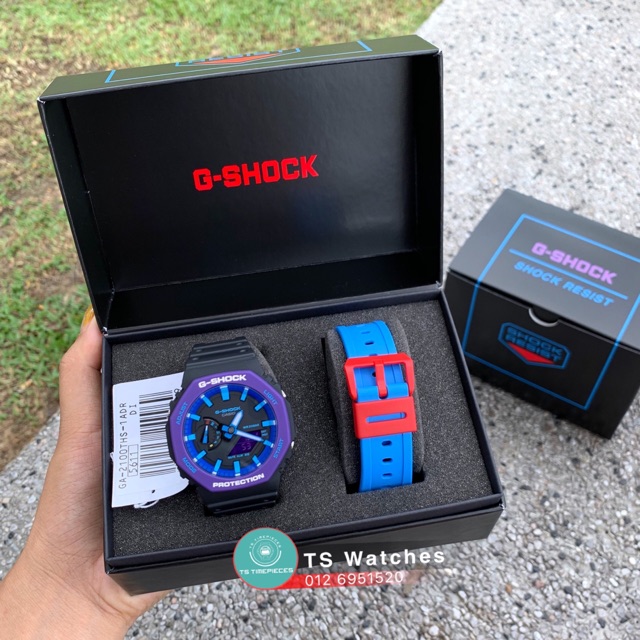 G SHOCK Retro Style Gift SetGA-2100THS-1A / GA-2100THS-1 / GA