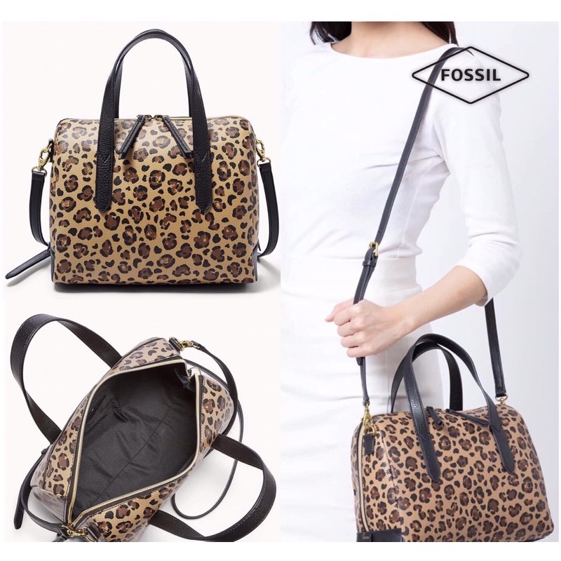 Fossil leopard sale print bag