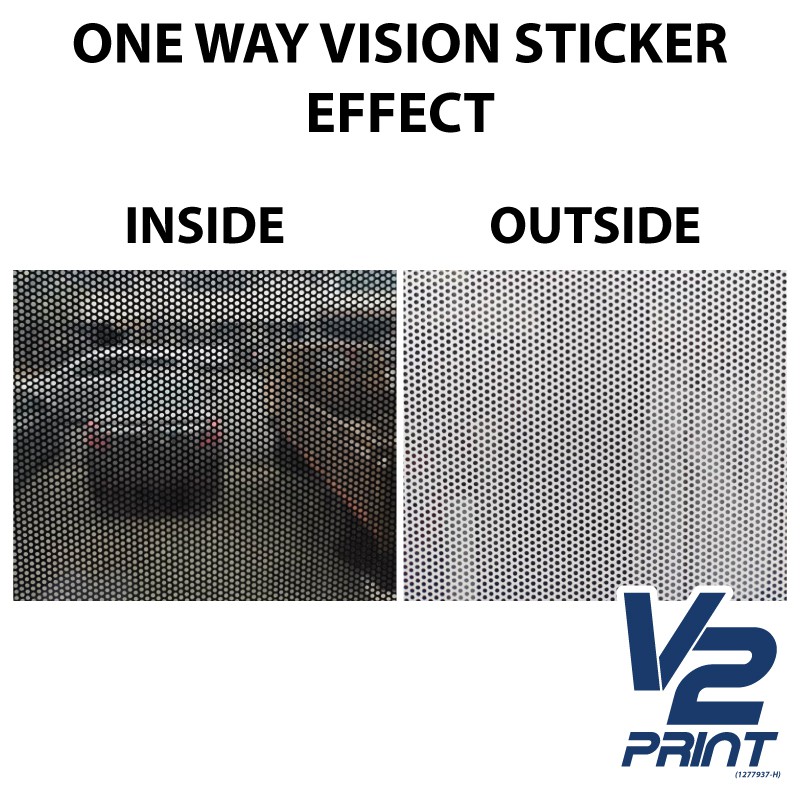 One way vision sticker discount