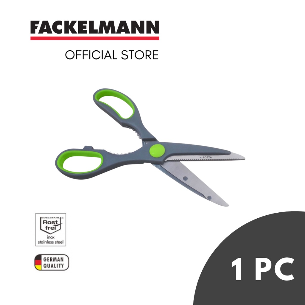  Fackelmann Multi-Purpose Kitchen Scissors With Bottle Opener,  Stainless Steel, Silver : Home & Kitchen