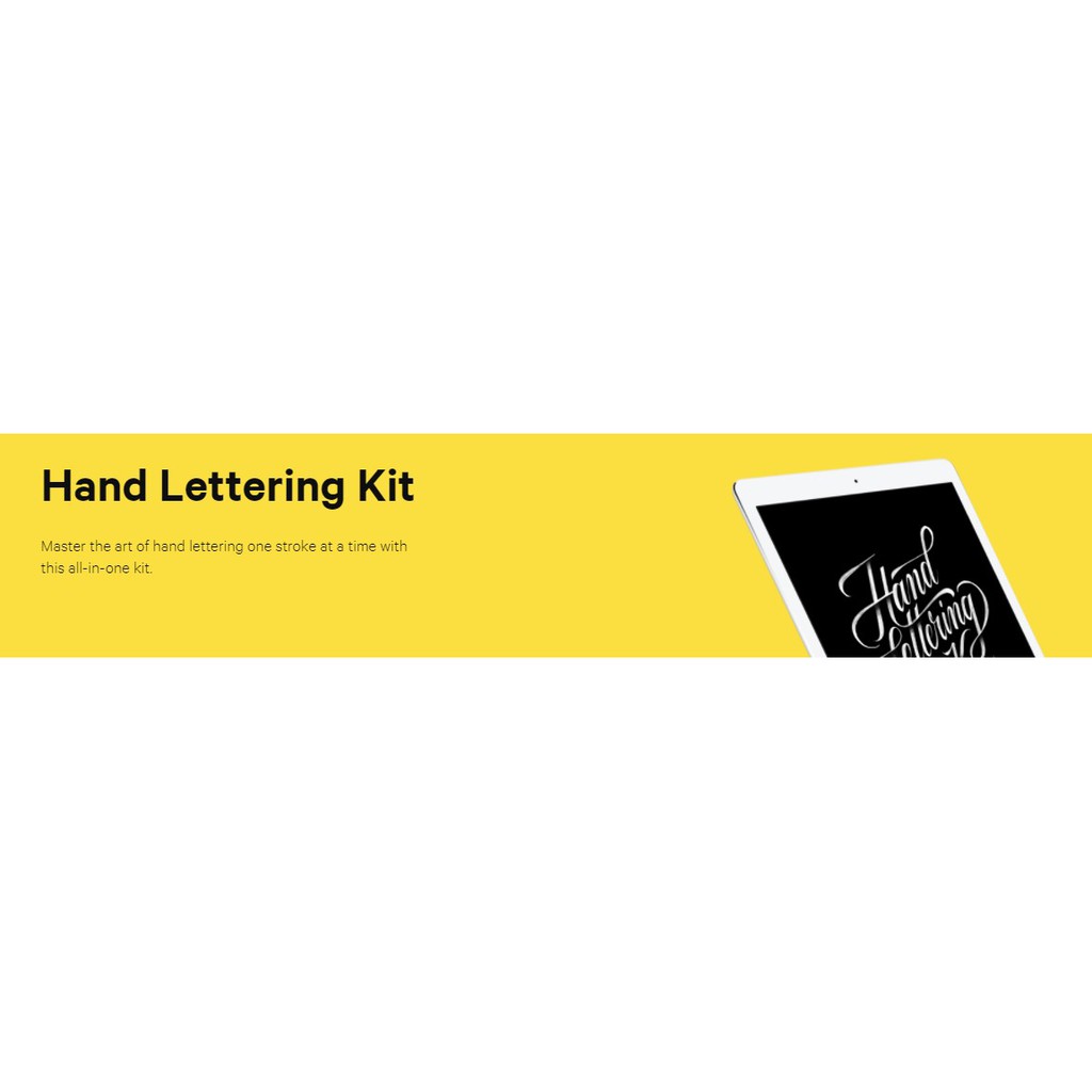 Hand Lettering Kit from The Futur