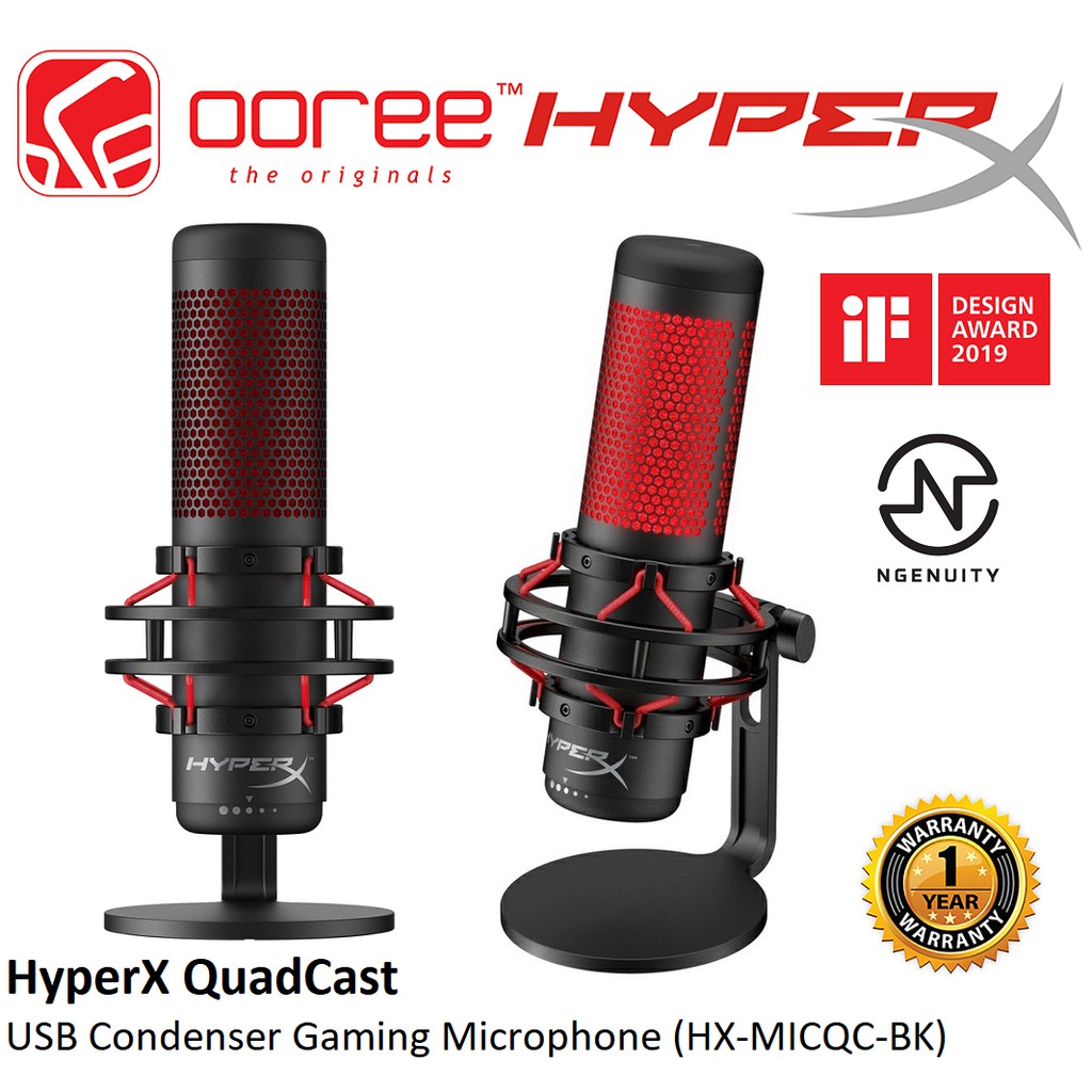  HyperX QuadCast - USB Condenser Gaming