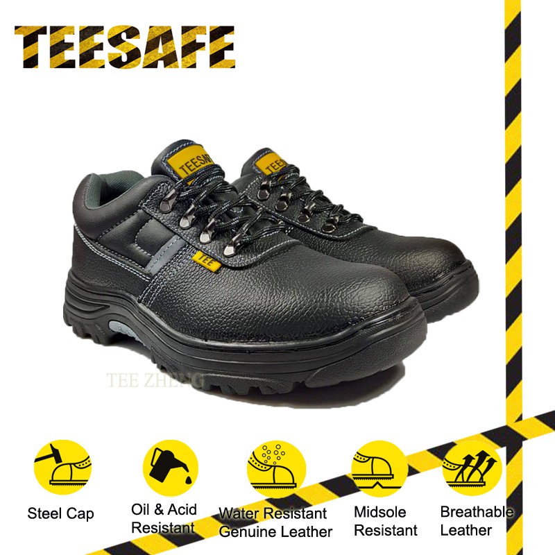 1pair Gibson's Safety Shoes High Cut Steel Toe Slip, 51 OFF