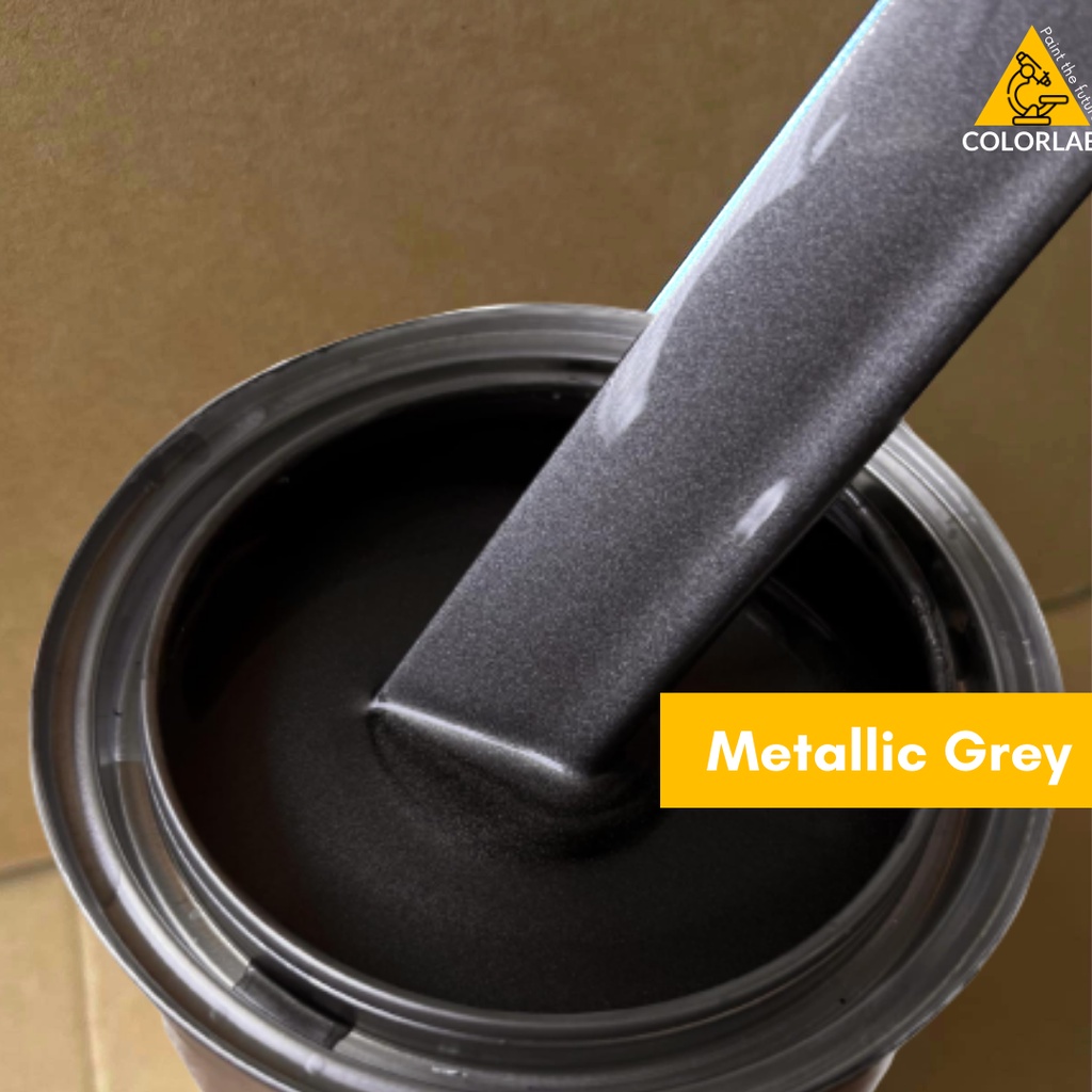 Metallic gray clearance paint