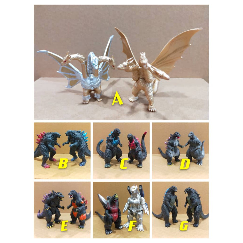 Godzilla sales gashapon figures