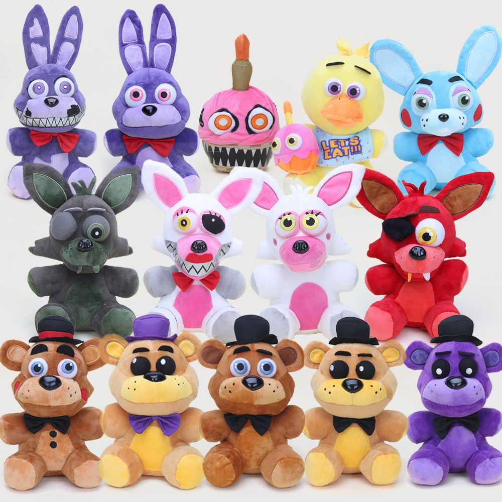 Five Nights At Freddy's 4 FNAF Freddy Fazbear Foxy Plush Toys Doll