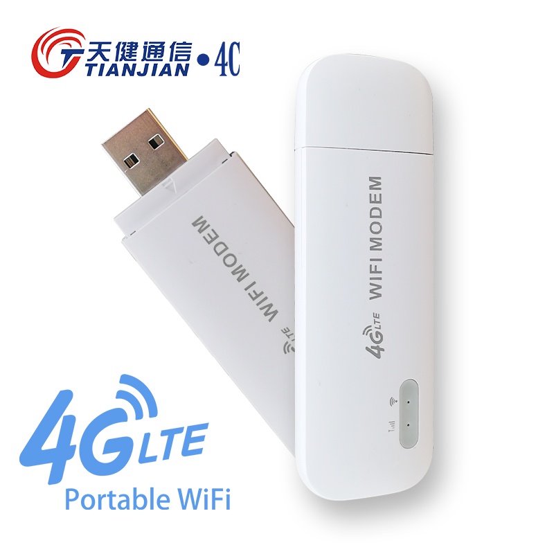 4G LTE USB WiFi Modem 300Mbps Unlocked 5G WiFi SIM Card Slot Built