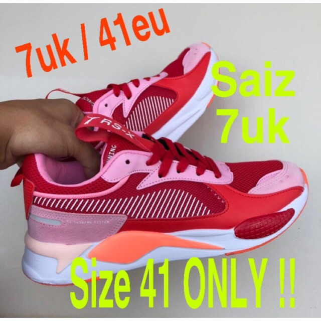 Puma rsx red and hot sale pink