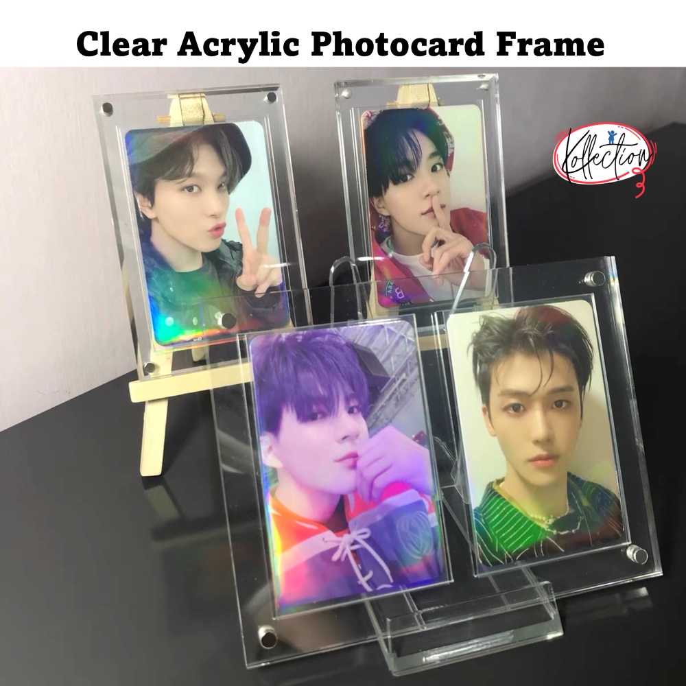Clear Acrylic Photocard Frame / Stand / Photocard sleeves / Toploader for  K-pop Photocard & Game Card Display Frame