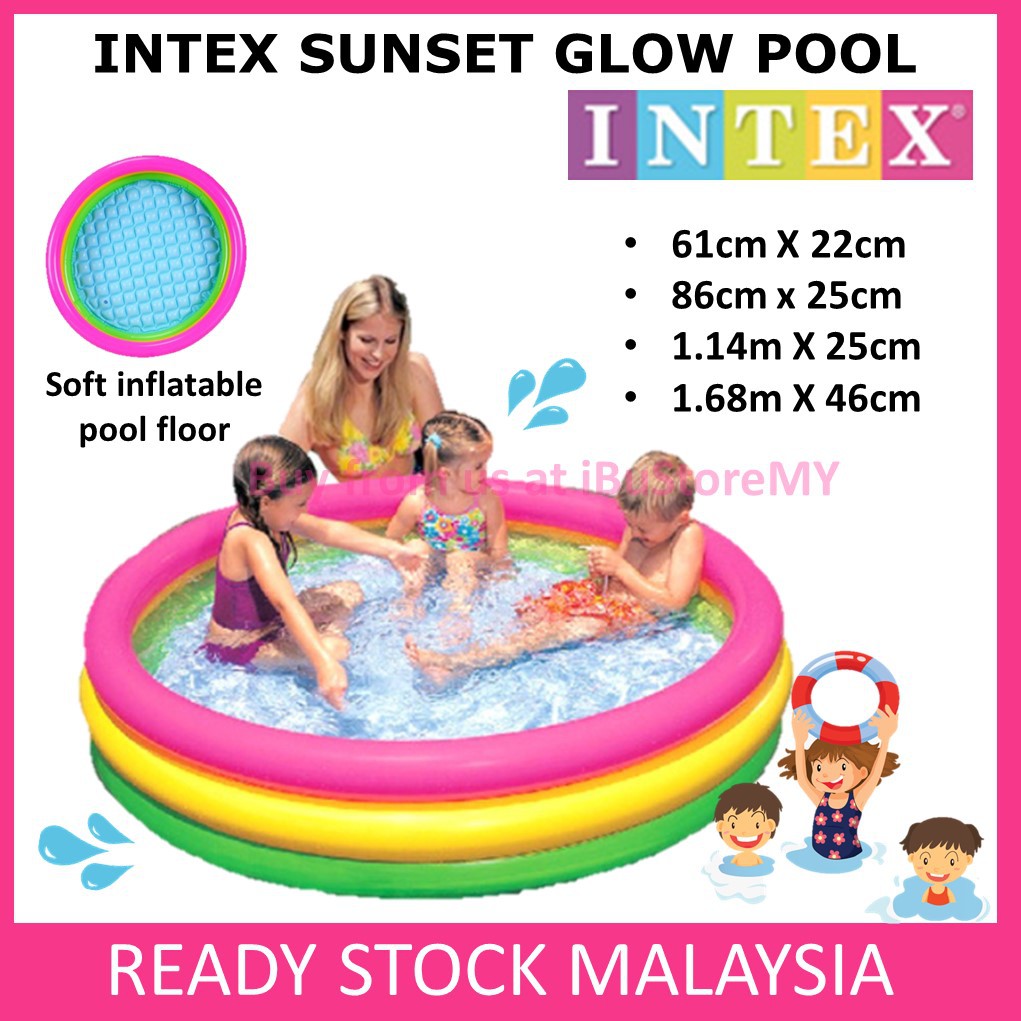 Intex sunset glow inflatable sales pool