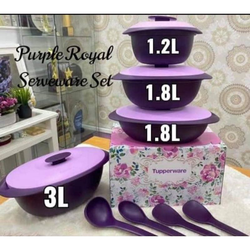 Tupperware Purple Royale Serveware 