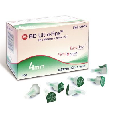 BD Nano Ultra-Fine Pen Needles - 32G 4mm 90/BX - Pack of 4
