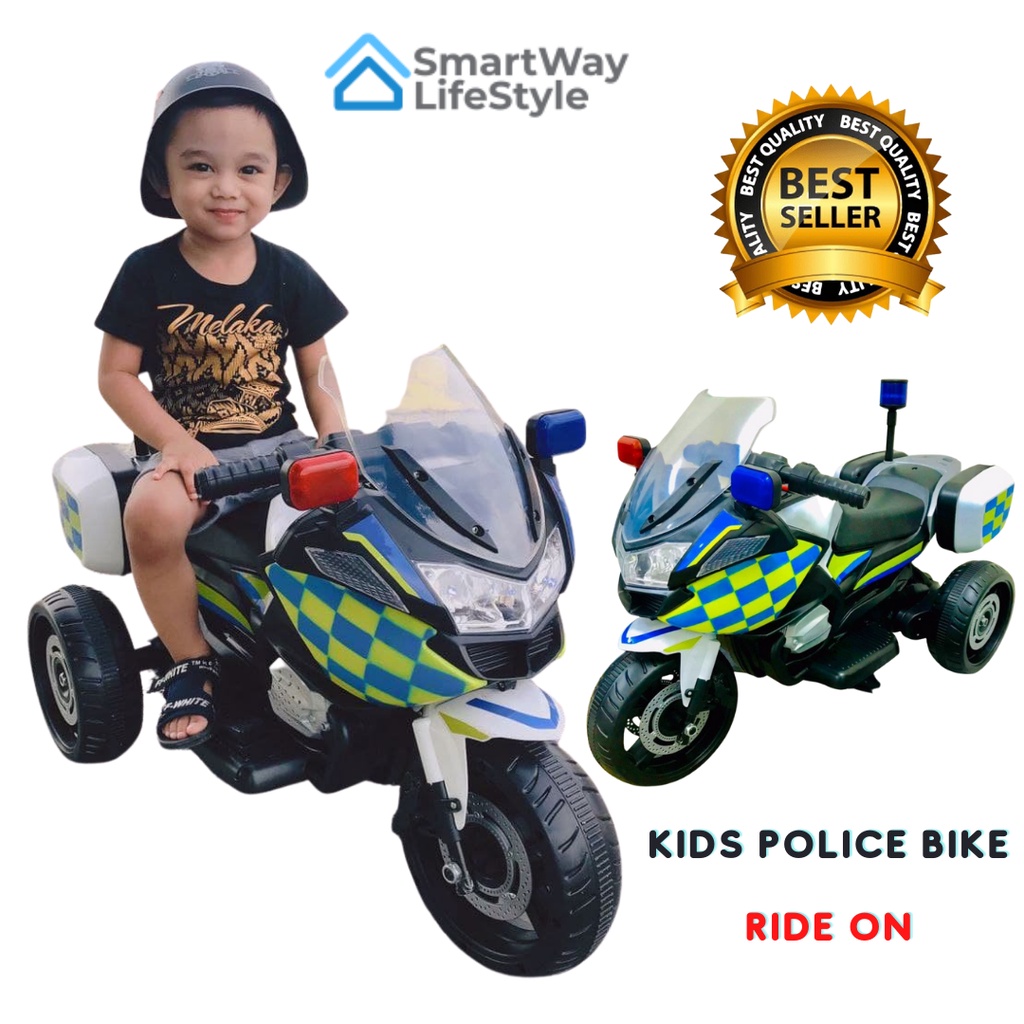 Kids electric 2024 police motorbike