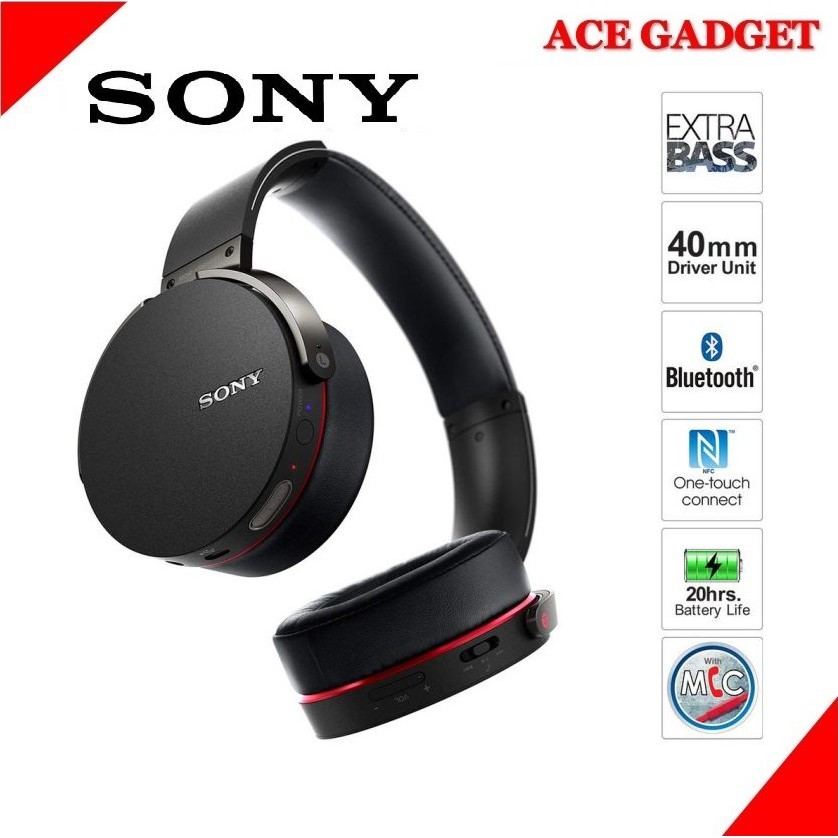 Sony extra discount bass bluetooth headphones