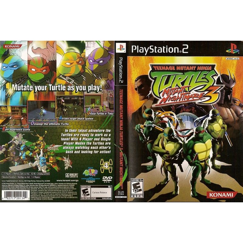 Teenage mutant deals ninja turtles ps2