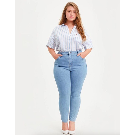 Seluar jeans 2025 perempuan plus size