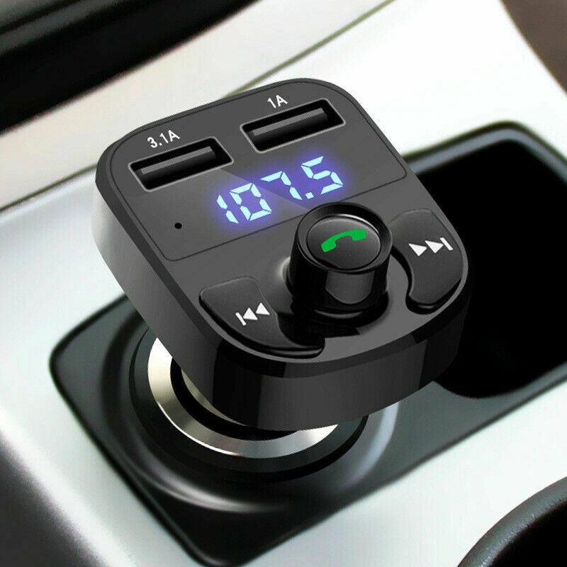 X8 Car FM Transmitter Dual USB Charger Transmitter Hands free