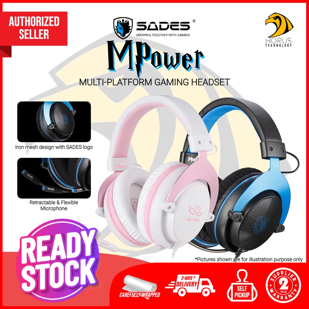  SADES MPOWER Stereo Gaming Headset for PS4, PC, Mobile