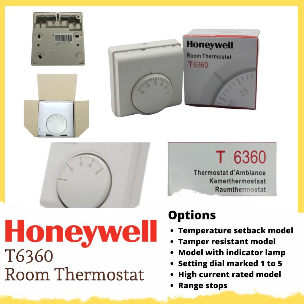 Honeywell Square Shape Room Thermostat T6360c - China Indoor