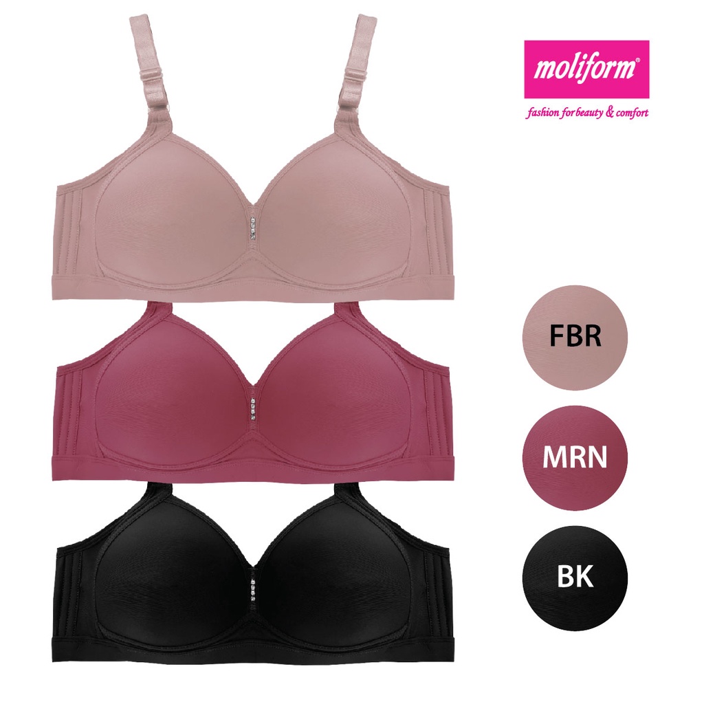 Moliform Moulded Non-Wired Seamless PU Cup Bra 803