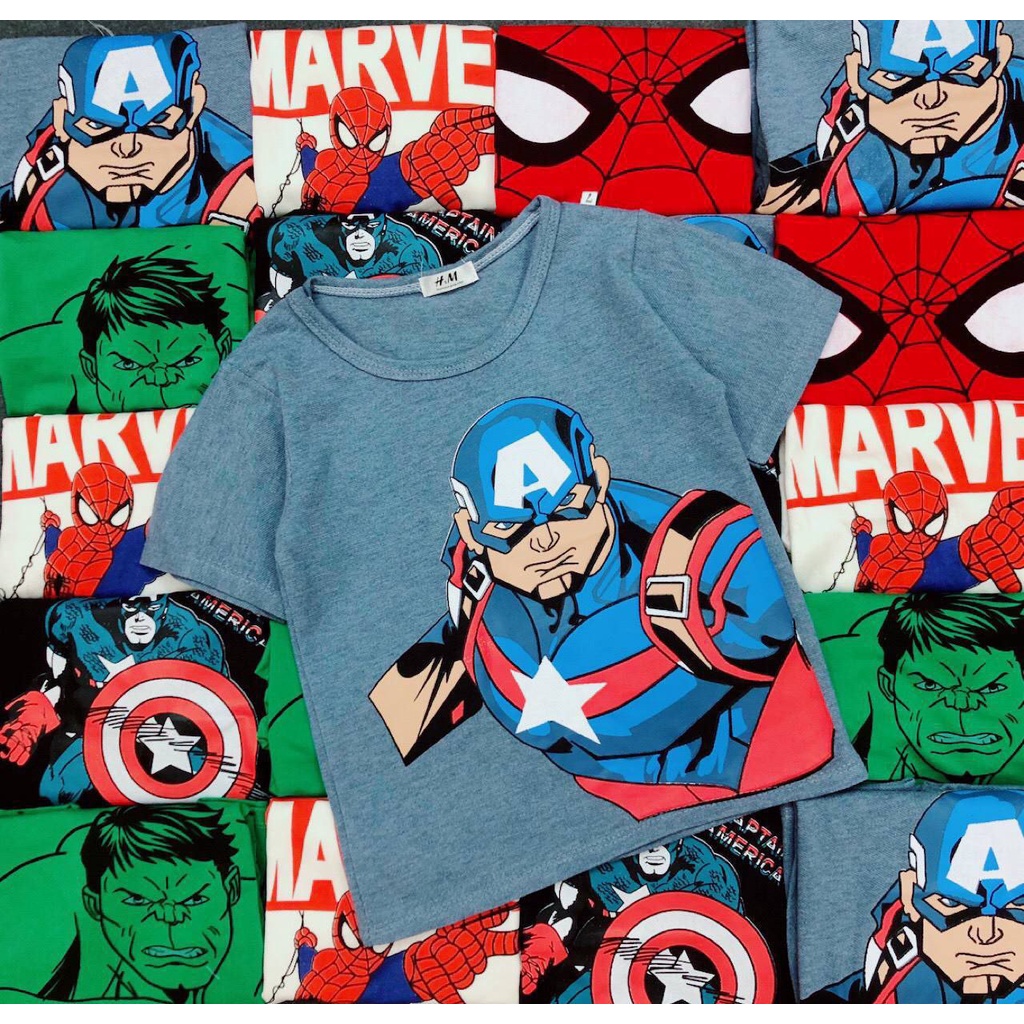 TSHIRT BAJU JALAN🔥Shirt Big Boys Premium Design Marvel/ Avengers/ Spiderman/ Baju Budak Marvel | Shopee Malaysia
