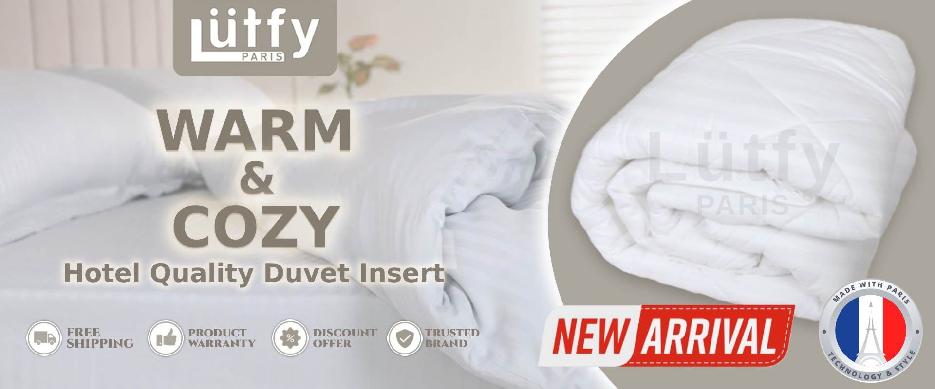 High Quality** Lutfy Paris Mattress Topper Hotel Quality 5cm Bed Pad Soft  Touch Foldable Tilam Toto Microfiber (Single / Super Single / Queen / King)