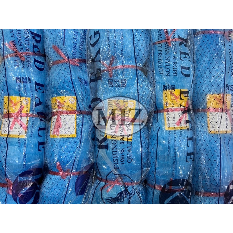 0.28mmx44mmx80matax91.4mtr Complete Net Jaring Pukat Tangsi Temenung Siap  [Ready Stock]