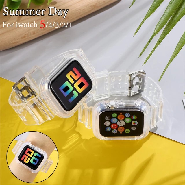 T500 FT50 U78 W26 W46 Jelly Case Transparent TPU band for Watch