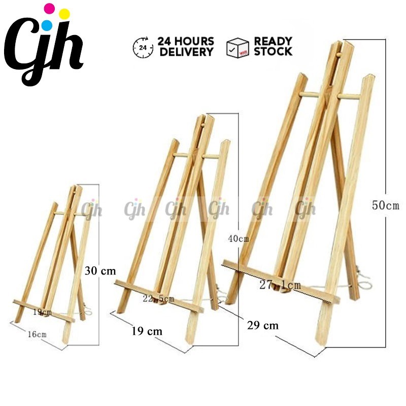 Wooden Display Easel with A1 Poster Frame