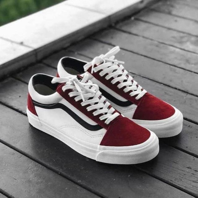 Vans red best sale dahlia old skool