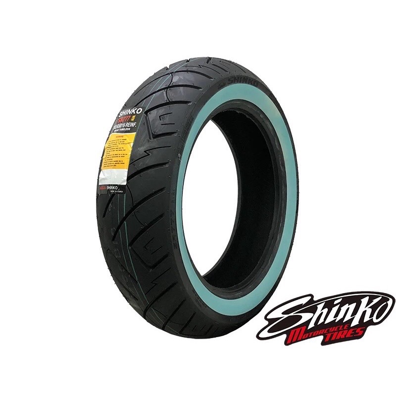 TYRE SHINKO SR777 <WHITE WALL> 130/80-17 100/90-19 120/70-21 130