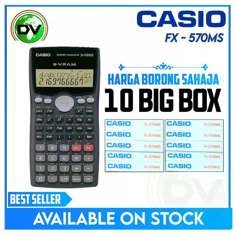 HARGA BORONG SAHAJA CASIO Calculator FX 570MS Shopee Malaysia