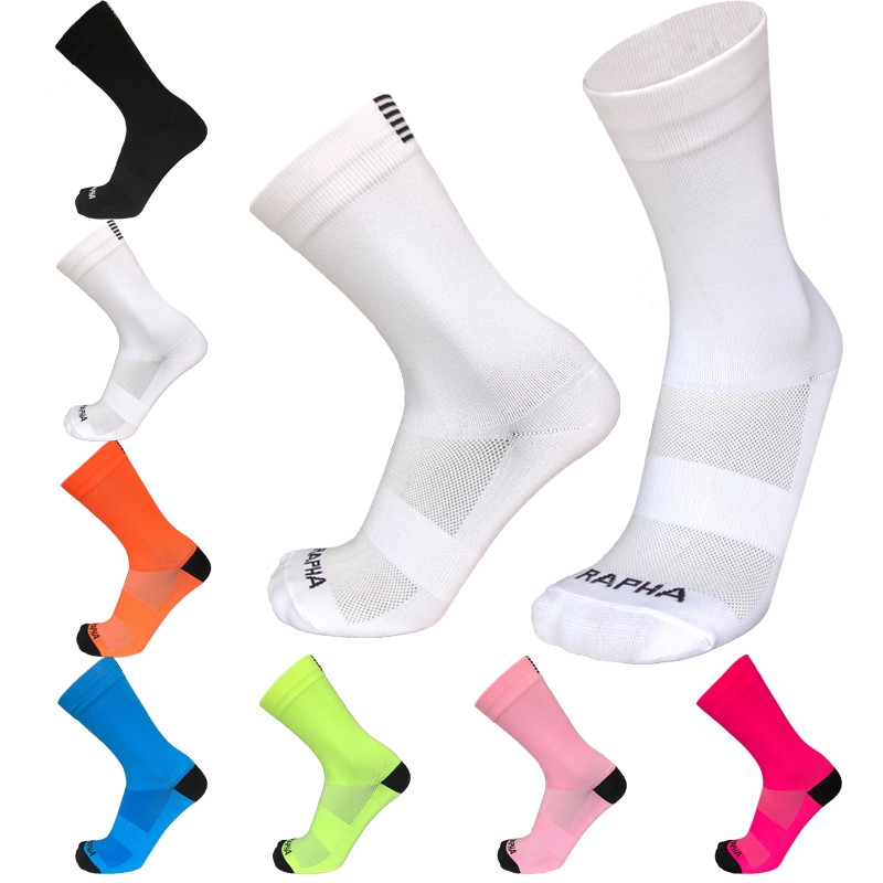 New SKY letters men and women cycling socks outdoor compression breathable  road socks calcetines ciclismo hombre