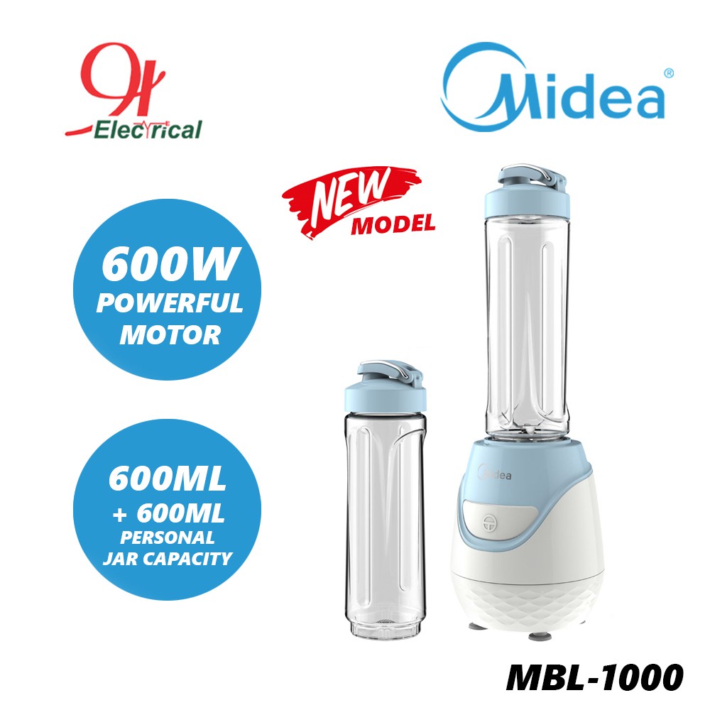 Midea Personal Blender 0.6L 600ml MBL-1000 Portable Juice Blender
