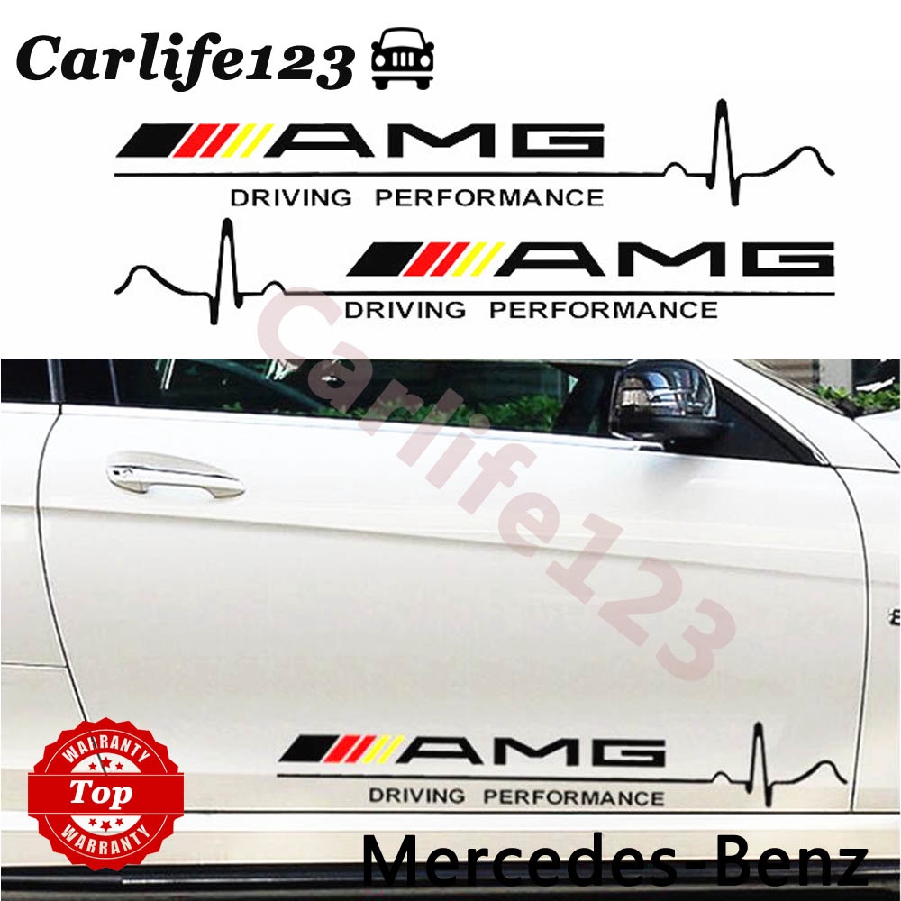Car Body AMG Logo Stickers For Mercedes-Benz E-class S-class GLA