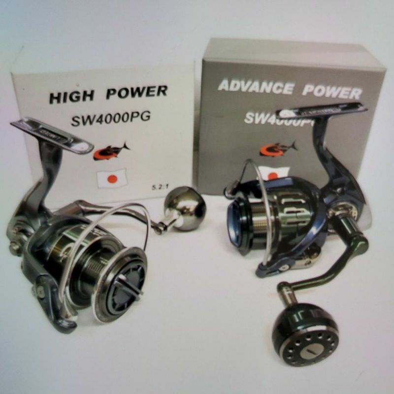 G-tech Advance power /Hi-power sw Spinning jigging reel (metal body)