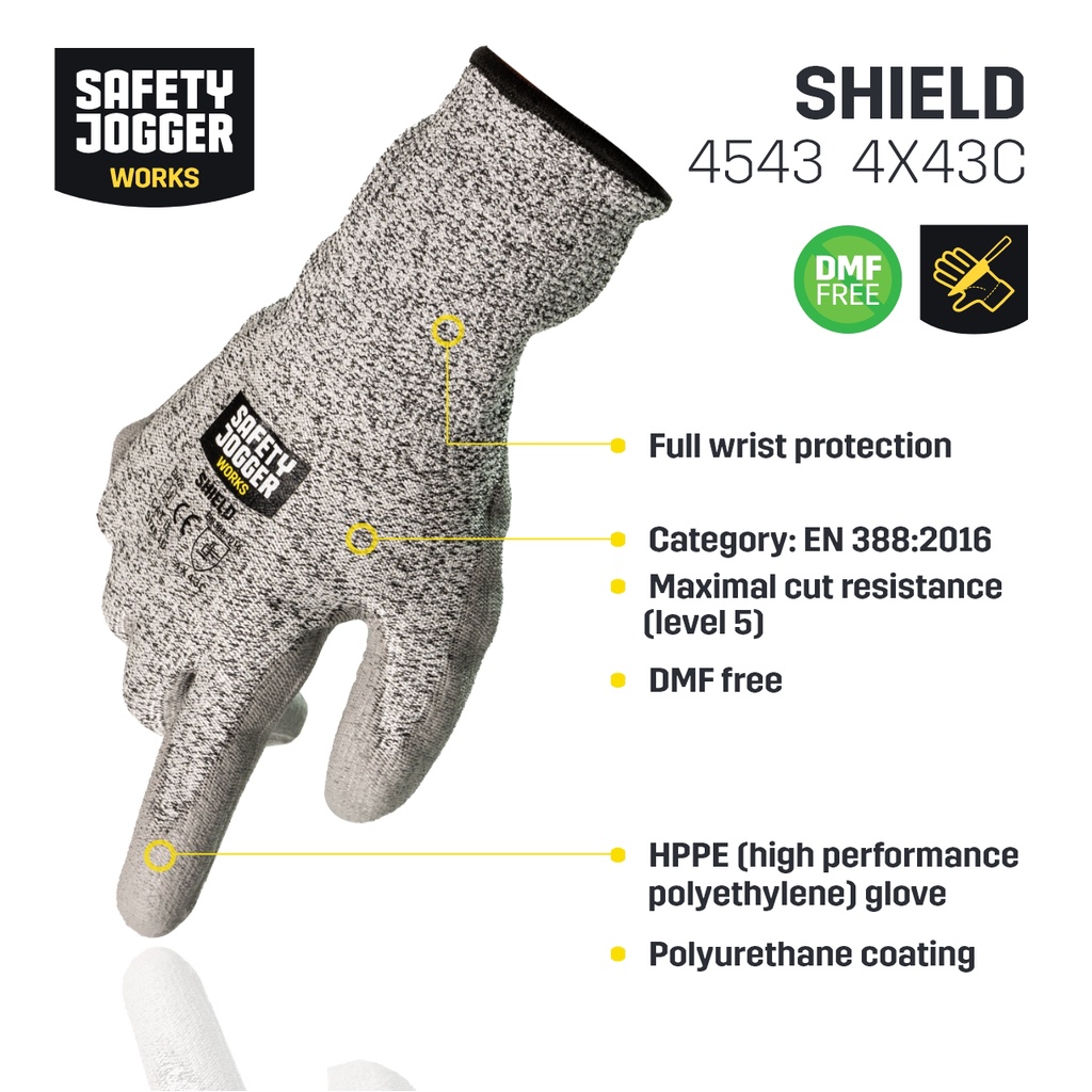 Anti-cut Gloves High Performance Protection Level 5 Work Gloves