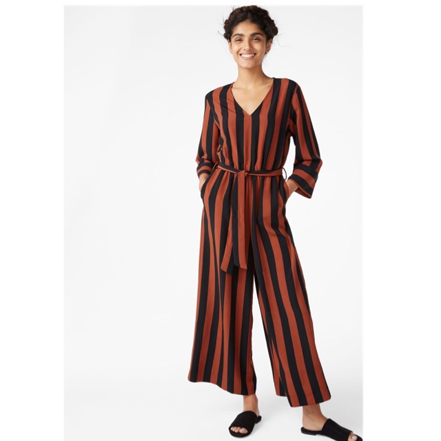 Monki 2024 striped jumpsuit