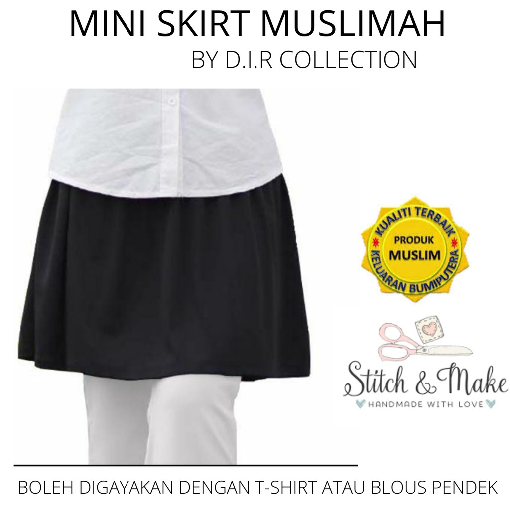 Mini skirt shop muslimah murah