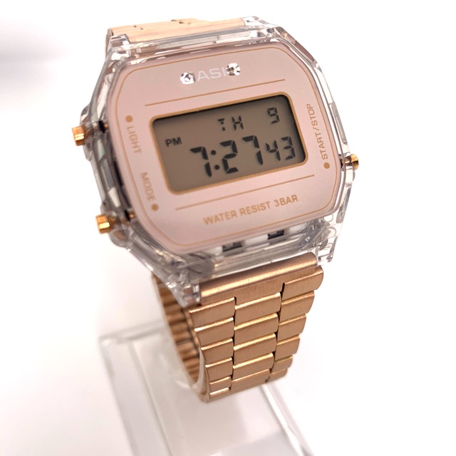 Jam casio hot sale rose gold