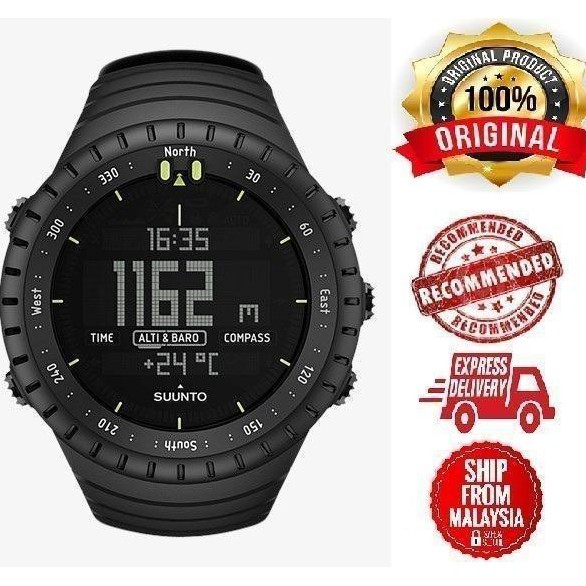 Suunto core all black military men's outdoor sports watch deals