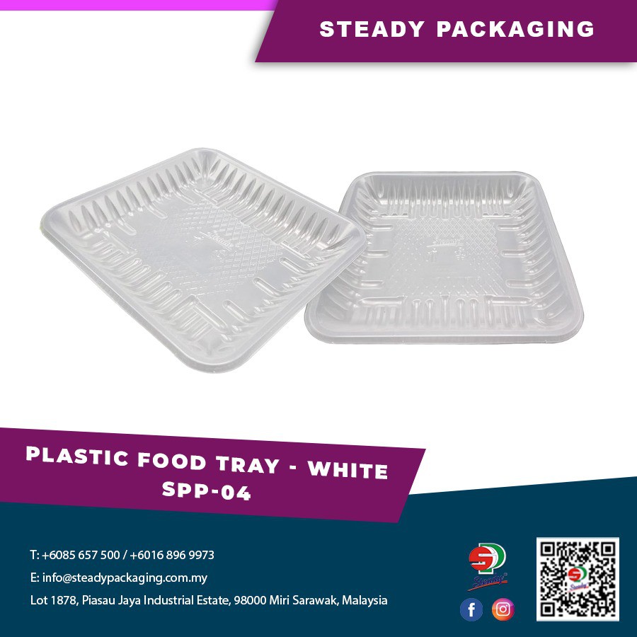 Plastic Tray - White