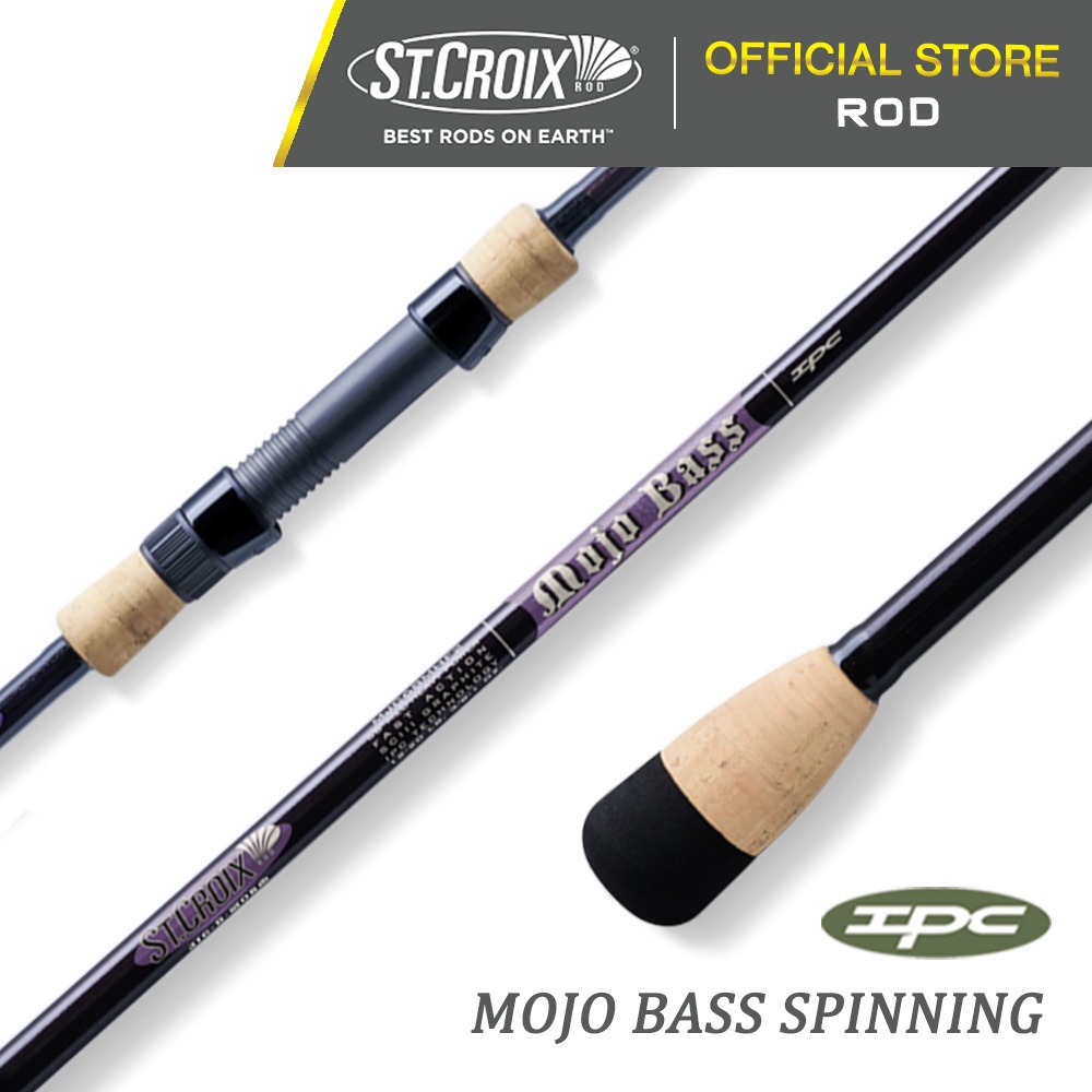 St Croix Mojo Bass Spinning Fishing Rod MJS (6'8ft-7'1ft)