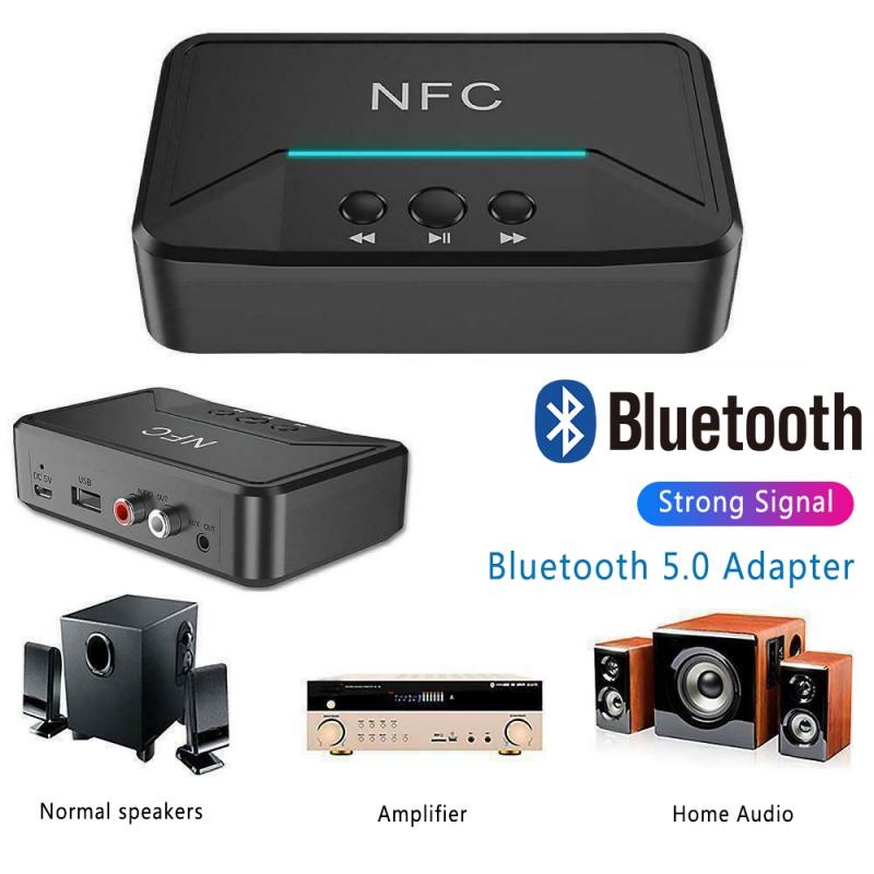 Bluetooth 5.0 Audio Receiver Adapter NFC - Audio Signal Converters