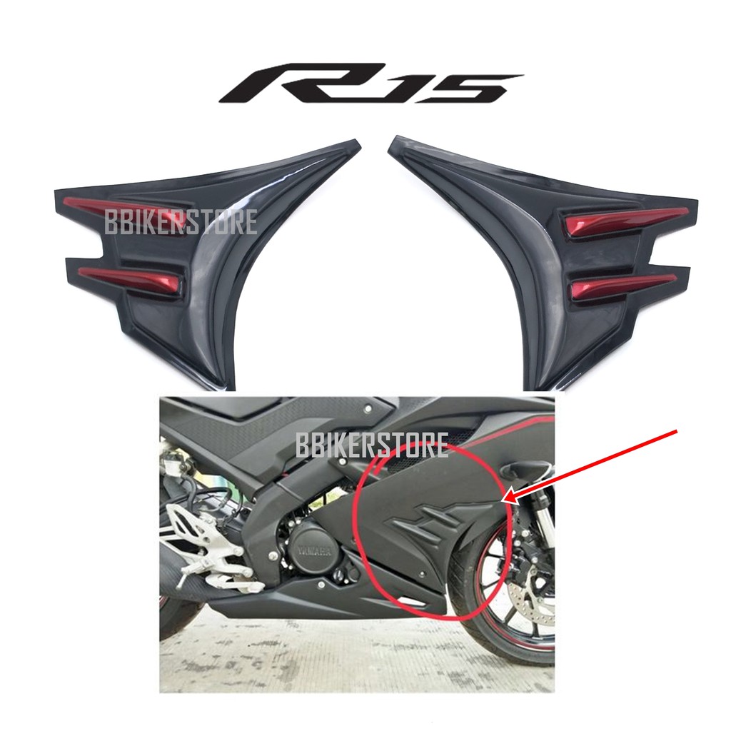 Yamaha R15 v3 Side Fairing Wing Cover Shopee Malaysia