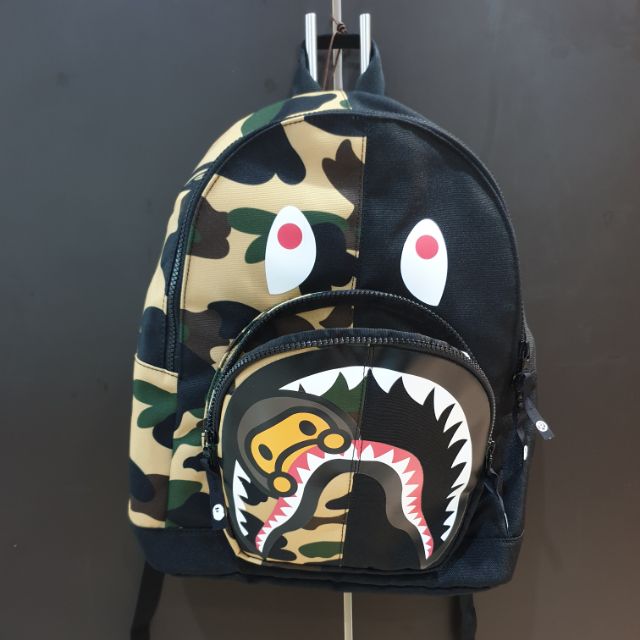 Real bape backpack hot sale